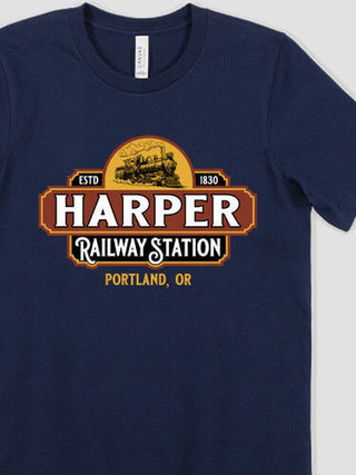 Railway Station : Premium Printed T-Shirts
