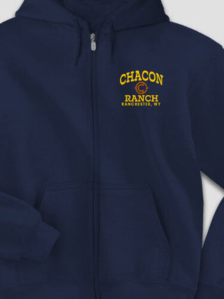 Ranch Monogram : Embroidered Zip Hoodies