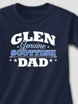 Scottish Dad : Adult Ladies Fitted T-Shirt