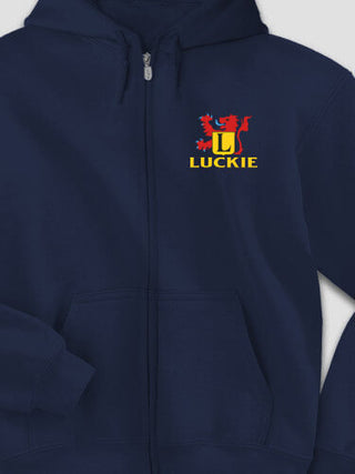 Scottish Monogram : Embroidered Zip Hoodies