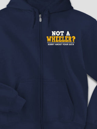 Sorry About Your Luck : Embroidered Zip Hoodies