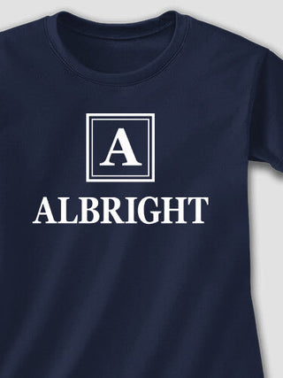 Square Monogram : Adult Ladies Fitted T-Shirt