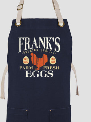 Farm Fresh Eggs : Printed Canvas Work Aprons
