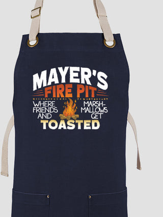 Fire Pit : Printed Canvas Work Aprons