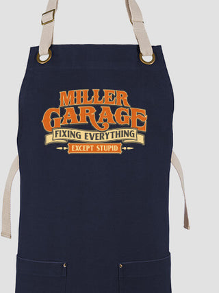 Fixing Everything Garage : Printed Canvas Work Aprons