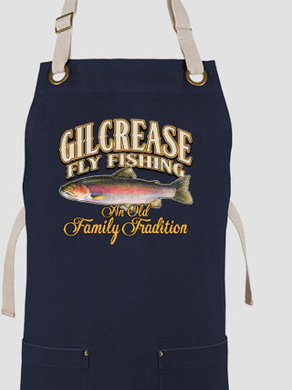 Fly Fishing Family Tradition : Printed Canvas Work Aprons