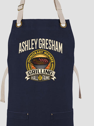 Grilling Hall Of Fame : Printed Canvas Work Aprons