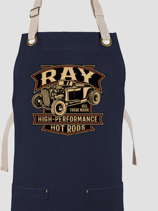 High-Performance Hot Rods : Printed Canvas Work Aprons