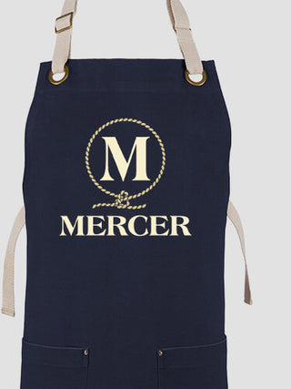 Lasso Monogram : Printed Canvas Work Aprons