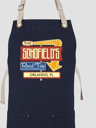 Road Trip : Printed Canvas Work Aprons