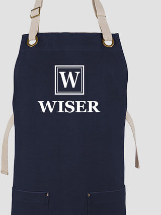 Square Monogram : Printed Canvas Work Aprons