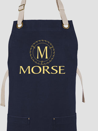 Woodworking Monogram : Printed Canvas Work Aprons