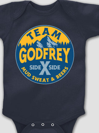 Team Side By Side : Printed Baby Bodysuits