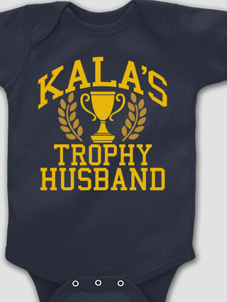 Trophy Husband : Printed Baby Bodysuits