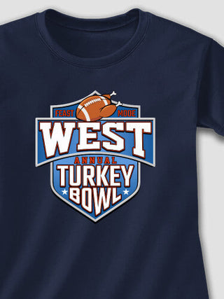 Turkey Bowl : Adult Ladies Fitted T-Shirt