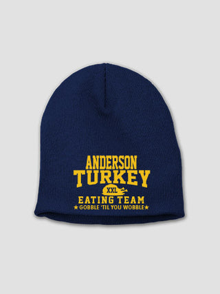 Turkey Eating Team : Embroidered Beanies