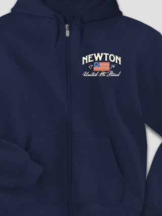 United We Stand : Embroidered Zip Hoodies