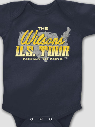 U.S. Tour : Printed Baby Bodysuits