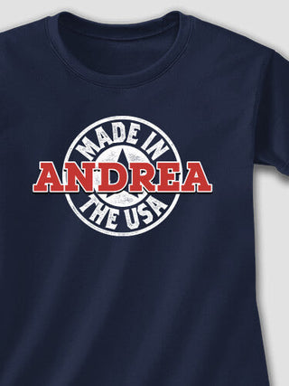 USA Stamp : Adult Ladies Fitted T-Shirt