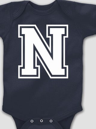Varsity Letter : Printed Baby Bodysuits