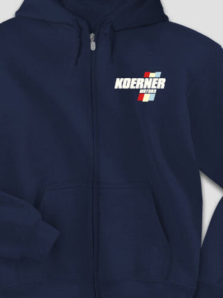 Vintage Motors : Embroidered Zip Hoodies