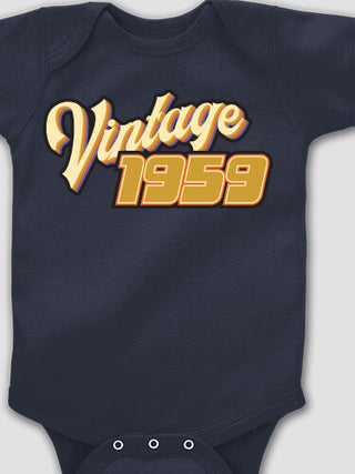 Vintage : Printed Baby Bodysuits