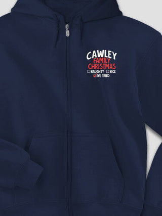 We Tried : Embroidered Zip Hoodies
