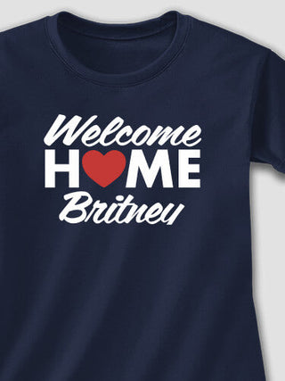 Welcome Home Heart : Adult Ladies Fitted T-Shirt