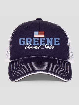 American Flag : Embroidered Trucker Hats