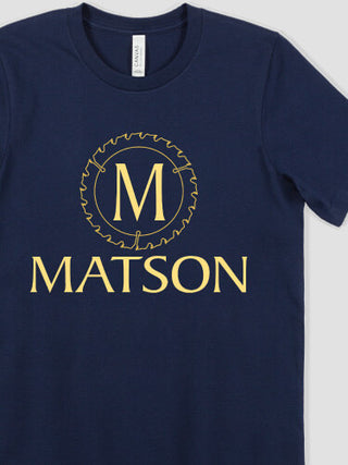 Woodworking Monogram : Printed T-Shirts