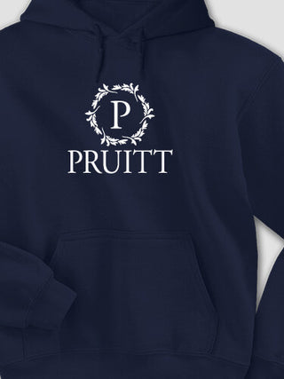 Wreath Monogram : Printed Hoodies