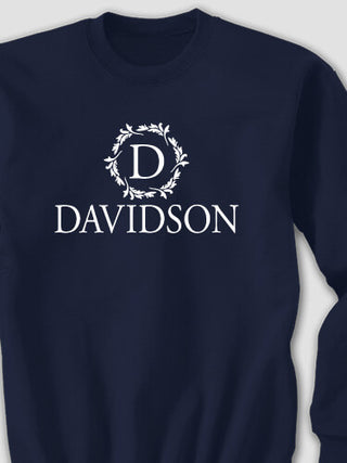 Wreath Monogram : Printed Sweatshirts