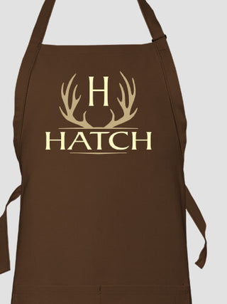 Antler Monogram : Printed Aprons