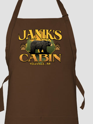 Bear Cabin : Printed Aprons