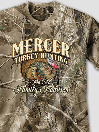 Turkey Hunting Family Tradition : Printed T-Shirts