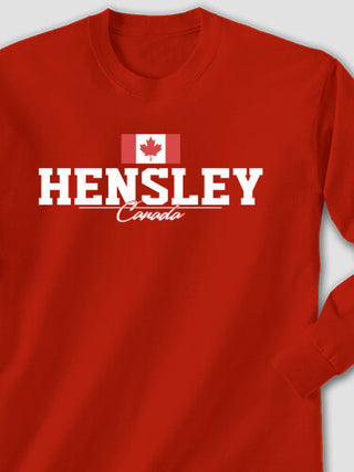 Canadian Flag : Printed Long Sleeves
