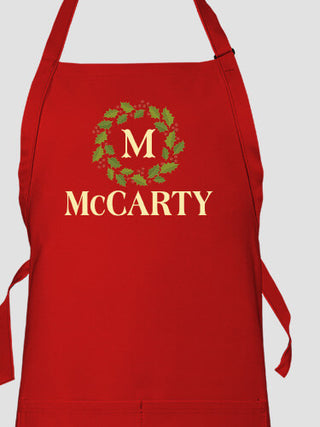 Christmas Monogram : Printed Aprons