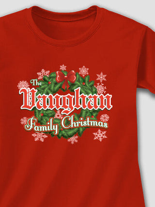 Family Christmas : Adult Ladies Fitted T-Shirt