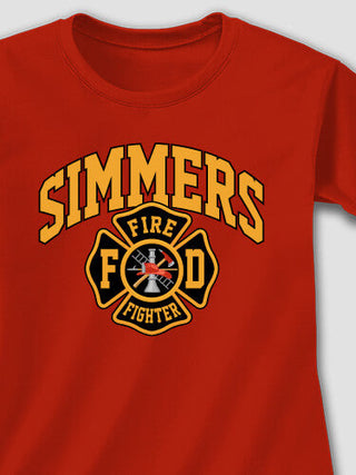 Firefighter : Adult Ladies Fitted T-Shirt
