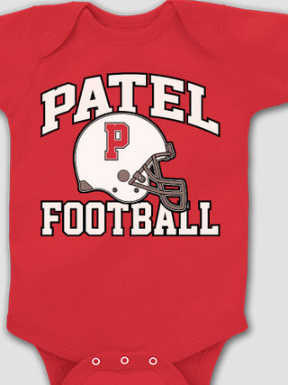 Football Helmet : Printed Baby Bodysuits