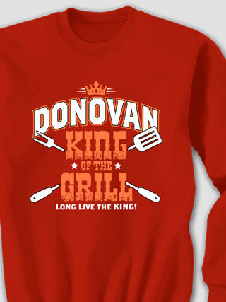 King of the Grill : Printed Sweatshirts