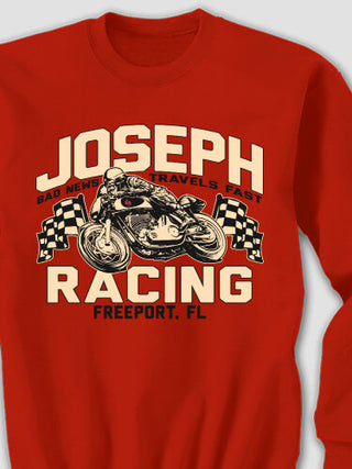 Motorcycle Racing : Printed Sweatshirts