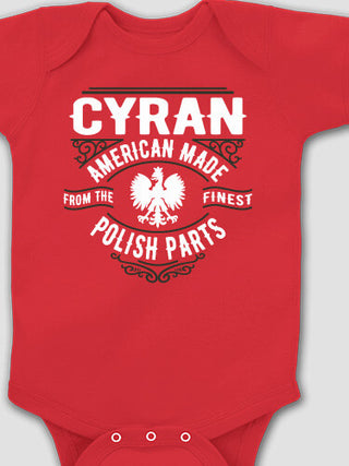 Polish Parts : Printed Baby Bodysuits