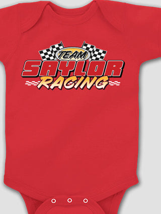 Racing Team : Printed Baby Bodysuits