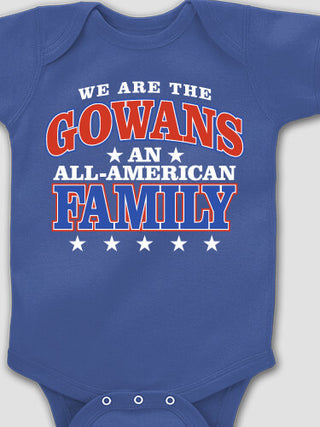 All American : Printed Baby Bodysuits