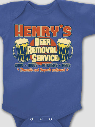 Beer Removal : Printed Baby Bodysuits