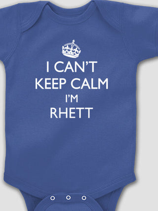 Can't Keep Calm : Printed Baby Bodysuits