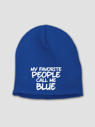 Favorite People : Embroidered Beanies