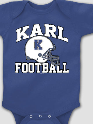 Football Helmet : Printed Baby Bodysuits