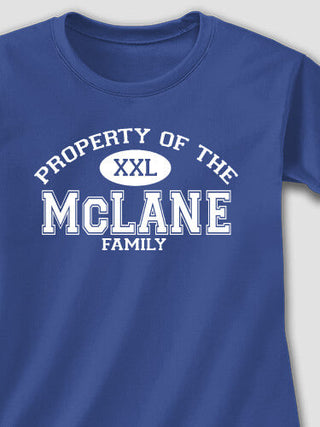 Property of Family : Adult Ladies Fitted T-Shirt